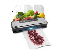 VEVOR Machine Sous Vide Alimentaire, 100 W, Machine à Emballer Mise Sous Vide Aliments 60 kPa, Appareil de Scellage à Air Automatique Multifonctionnelle Compacte 5 en 1 avec Coupeur Intégré, 10 Sacs