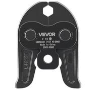VEVOR Mâchoire de Sertissage 15 mm Mâchoire à Sertir pour Tuyaux en Acier Inoxydable Type V, Mâchoires en Acier Cémenté de Haute Résistance, Compatibles avec Outils de Sertissage Électriques Standard