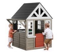 VEVOR Maisonnette Enfants Cabane de Jardin pour Enfants avec Porte Fenêtre Évier