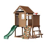 VEVOR Maisonnette Enfants Cabane de Jardin pour Enfants avec Toboggan Échelle