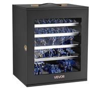 VEVOR Mallette Rangement Figurine Magnétique Échelle 1:1000-1:1500 Mallette Transport Miniature 5 Plateaux Magnétiques Vitrine pour Objets Collection Figurine 11 Emplacements, Figurines Non Incluses