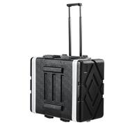 VEVOR Mallette Rack 5U 488,95 mm Valise Transport à Roulettes ABS avec Poignée