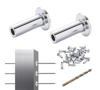 VEVOR Manchons de protection acier inoxydable T316 pour garde-corps 121PCS câble métallique 3,2 mm T316 qualité marine, avec foret Installation facile pour bricolage de balustrade, garde-corps, argent