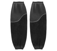 VEVOR Manchons de Soudage en Cuir de Vachette et Coton, Manchons à Souder Protection Soudure Résistant aux Flammes, avec Manchettes Élastiques, pour Hommes Femmes, de Soudage, Forge, Travail du Bois