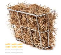 VEVOR Mangeoire à foin pour bétail, grande capacité de 84 L, râtelier à foin pour chèvre en acier robuste, support à foin mural de 597 mm à plusieurs côtés, pour ferme ovine, intérieur et extérieur