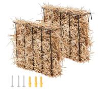 VEVOR Mangeoire à foin râtelier à foin pour bétail à fixation murale 109 L 2 PCs