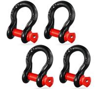 VEVOR Manille anneau D 12mm lot de 4 résistance rupture 8t goupille à vis 15mm