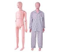 VEVOR Mannequin de Soins Infirmiers Homme Mannequin de Soins aux Patients 153 cm de Haut Mannequin de Formation pour Infirmiers en PVC Simulation Réaliste Enseignement Médical Stagiaire École Hôpital