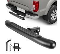 VEVOR Marchepied d'attelage antidérapant pour récepteur 50,8 mm, protection de pare-chocs arrière 800 mm en acier, charge 158,7 kg, avec kit de goupilles et stabilisateur, pour camions, SUV, pick-up