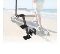 VEVOR Marchepied pour Remorque de Bateau 3 Marches, Échelle Bateau sur Remorque avec Poignée, pour Monter à Bord et Faciliter l'Accès, en Acier au Carbone, Surface Antidérapante, Montage Latéral