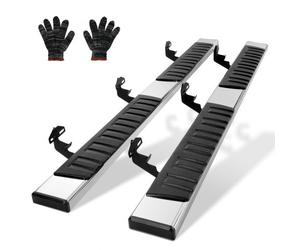 VEVOR Marchepieds 2PCs de 16,5 cm Compatible avec 2009-2018 Dodge Ram 1500/2010-2023 Ram 2500/3500 (2019-2023 Classic Compris), Barres Latérales en Acier Inoxydable 201, Capacité de Charge 227 kg