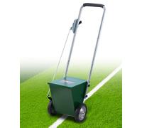 VEVOR Marqueur de ligne sèche, 2 roues, craie de ligne sèche de terrain de baseball et de softball, 50 ou 100 mm, machine marquage réglable, avec poignée réglage en caoutchouc, capacité 11,3 kg, vert