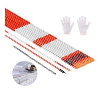 VEVOR Marqueurs d'Allée Piquets à Neige Orange 500 PCS 8x1220 mm Fibre de Verre