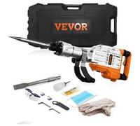 VEVOR Marteau Piqueur Perforateur Burineur Démolition 3500 W 2 Burins 1900 BPM