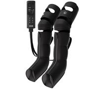 VEVOR Masseur de Jambes à Compression d'Air 6 Modes de Massage 9 Intensités | 3 Niveaux de Chauffage, Arrêt Automatique, Enveloppes Réglables, Sac de Rangement et Adaptateur Secteur, Détente Quotidienne