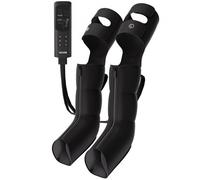 VEVOR Masseur de Jambes à Compression d'Air 9 Intensités 6 Modes de Massage, 3 Niveaux Chauffage, Arrêt Automatique, Taille Réglable, avec Sac de Rangement et Adaptateur Secteur, Détente Quotidienne