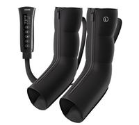 VEVOR Masseur de Jambes et Pieds à Compression d'Air 3 Niveaux de Chauffage, 6 Modes, 3 Intensités de Massage, 3 Niveaux de Vibration des Mollets, avec Sac de Rangement et Adaptateur Secteur, Noir