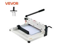 VEVOR Massicot à papier robuste, 304,8 mm, coupe-papier industriel et commercial pour papier A4, capacité de 400 feuilles, construction en acier massif, rogneur pour bureau, école, magasin, blanc 17in