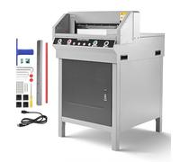 VEVOR Massicot Électrique, Coupe-papier Électrique en Métal, Largeur de Coupe Maximale 450 mm, Épaisseur de Coupe Maximal 40 mm, avec Fonction Infrarouge et Lame de Rechange, pour Bureau, Imprimerie