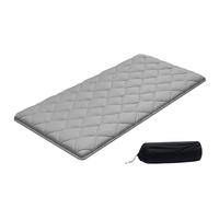 VEVOR Matelas Futon Portable Pliable 991x2032x63,5 mm, Matelas de Sol avec Sac de Rangement et Sangles, 9 Couches, Futon Japonais Tatami Tapis, pour Dormir Méditation Yoga Invité Voyage, Gris