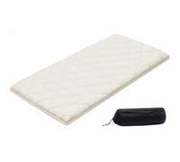 VEVOR Matelas Futon Portable Pliable 991x2032x63,5 mm, Matelas de Sol avec Sac de Rangement et Sangles, Futon Japonais Tatami Tapis pour Dormir Méditation Yoga Invité Voyage, 9 Couches, Blanc