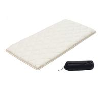 VEVOR Matelas Futon Portable Pliable 991x2032x63,5 mm, Matelas de Sol avec Sac de Rangement et Sangles, Futon Japonais Tatami Tapis pour Dormir Méditation Yoga Invité Voyage, 9 Couches, Blanc