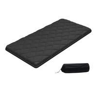 VEVOR Matelas Futon Taille Jumeau, Matelas de Sol Japonais Pliable, Tatami Doux pour Dormir Yoga Méditation et Relaxation, 203,2x99,1x8,9 cm, 9 Couches, avec Sac de Rangement et Attaches, Noir