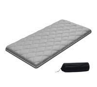 VEVOR Matelas Futon Taille Jumeau, Matelas de Sol Japonais Pliable, Tatami Doux pour Dormir Yoga Méditation et Relaxation, 203,2x99,1x8,9 cm, 9 Couches, avec Sac de Rangement et Attaches, Gris