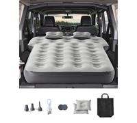 VEVOR Matelas gonflable pour voiture, lit gonflable camping épais et floqué, matelas de couchage voyage portable et durable avec pompe intégrée, 2 oreillers, pour Toyota 4runner et Jeep Wrangler, gris