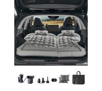 VEVOR Matelas gonflable pour voiture, lit gonflable épais et floqué, matelas de couchage portable confortable et durable avec pompe à air, embout et sac de transport, pour la plupart des SUV MPV, gris