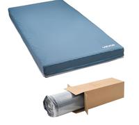 VEVOR Matelas Médical, Charge 158,8 kg, Matelas de Lit Médicalisé Mousse Double Couche, 203x91,4x15,3 cm, pour Soins de Longue Durée à Domicile Hôpital, Traitement des Escarres, Maisons de Retraite