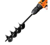 VEVOR Mèche Tarière pour Perceuse 80 x 410 mm Tige Hexagonale pour Creuser Trous