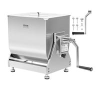 VEVOR Mélangeur à Viande Manuel, Équipement de Traitement de la Viande Réservoir Inclinable 40 L Capacité de Mélange Max. 27,2 kg, Machine à Mélanger pour Chair à Saucisse en Inox, pour Bœuf Haché