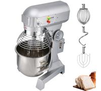 VEVOR Mélangeur Alimentaire/Pâte sur Socle à 3 Vitesses en Acier Inox