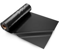VEVOR Membrane de construction PE, 5' x 100' Membrane de couverture, plastique de construction polyvalent, membrane de mortier pour le désherbage, la protection des clôtures et l'isolation, noir