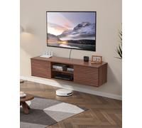VEVOR Meuble TV flottant console multimédia murale 152 cm avec étagère réglable