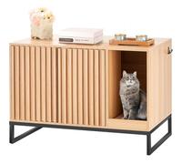 VEVOR Meuble Cache Bac à Litière pour Chat Armoire en Bois 800 x 508 x 558,8 mm