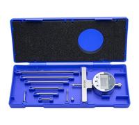 VEVOR Micromètre de Profondeur Numérique 0-558,8 mm 0-22 pouces Jauge de Profondeur Résolution 0,01 mm 0,0005 pouce Outil Mesure pour Rainures, Décalages, Trous, avec 4 Enclumes, mm pouce Commutable
