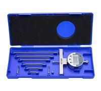 VEVOR Micromètre de Profondeur Numérique 0-558,8 mm 0-22 pouces Jauge de Profondeur Résolution 0,01 mm 0,0005 pouce Outil Mesure pour Rainures, Décalages, Trous, avec 4 Enclumes, mm pouce Commutable