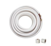 VEVOR Mini lignes divisées 15 m tubes cuivre 6,35 mm 9,53 mm diamètre extérieur isolation triple couche pour mini climatiseur divisé, équipement réfrigérant, pompe chauffage, CVC bandes d'emballage