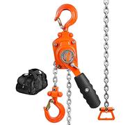VEVOR Mini Palan à Levier Manuel 0,25 T Palan à Chaîne à Cliquet Manutention Levage 1,4 m Acier Carbone G80 Frein Weston Double Cliquet Guidage Chaîne Crochet 360° pour Marchandises Garage Quai Usine