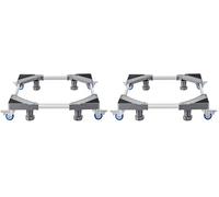 VEVOR Mini Support de Réfrigérateur Charge 181 kg Déplace Meuble Base de Machine à Laver Mobile Universelle 4 Pieds 4 Roues Pivotantes Verrouillables Socle pour Réfrigérateurs, Sèche-linge, Lave-linge