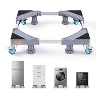 VEVOR Support mobile pour réfrigérateur – Charge 181 kg, 4 pieds, 4 roues pivotantes verrouillables