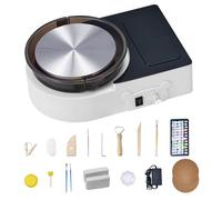 VEVOR Mini Tour de Potier Poterie Électrique avec Plateau Tournant 158 mm Blanc