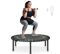 VEVOR Mini trampoline pliable, 1027 mm, fitness rebounder, charge maximale 150 kg, petit trampoline d'entraînement d'intérieur stable et silencieux, pour exercice, entraînement, fitness pour adultes