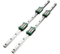 VEVOR Miniature Rail Linéaire Guide CNC HSR20 17m 4 Blocs HSR20 Guidage Lineaire Rail