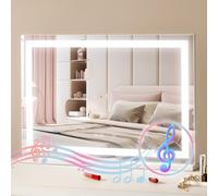 VEVOR Miroir de Maquillage Lumière LED avec Bluetooth USB Support 797x547 mm