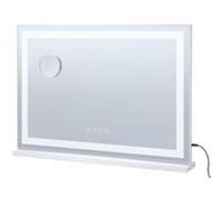 VEVOR Miroir de maquillage LED grand 5X 3 modes couleur haut-parleur Bluetooth USB tactile 797x547mm