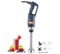VEVOR Mixeur Plongeant Commercial 350 W, Mélangeur à Main Immersion Tige de 305 mm, Mixeur Portable Vitesse Variable en Continu, avec Lame en Acier Inoxydable, pour Soupe Sauce Purée Aliments Crème