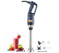VEVOR Mixeur Plongeant Commercial 350 W, Mélangeur à Main Immersion Tige de406 mm, Mixeur Portable Vitesse Variable en Continu, avec Lame en Acier Inoxydable, pour Soupe Sauce Purée Aliments Crème